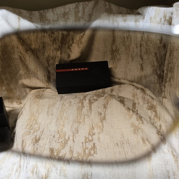 Prada Aviator Red Sunglasses Silver Tone Metal Gradient Lenses Includes Vintage - Picture 16 of 16